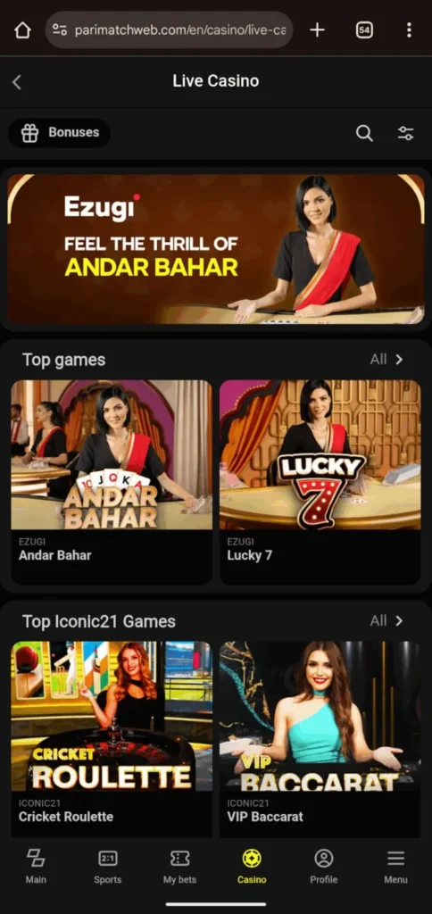 Parimatch Casino Games Play Now