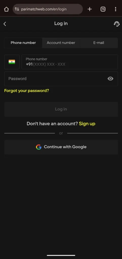 Parimatch Login for Betting