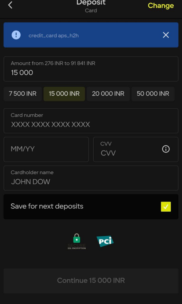 Parimatch Deposit Limits