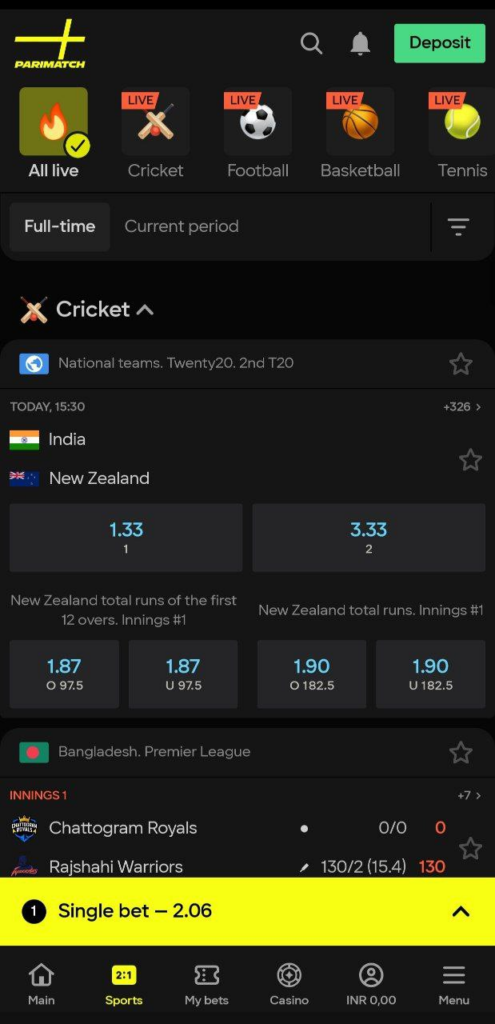 Parimatch App Betting 