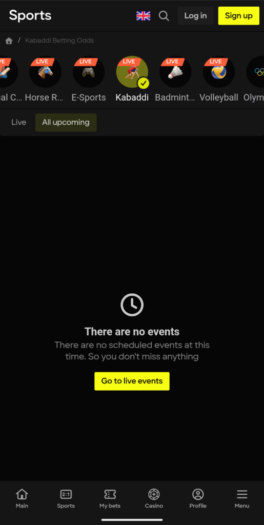 Parimatch: Bet on Kabbadi Upcoming Events